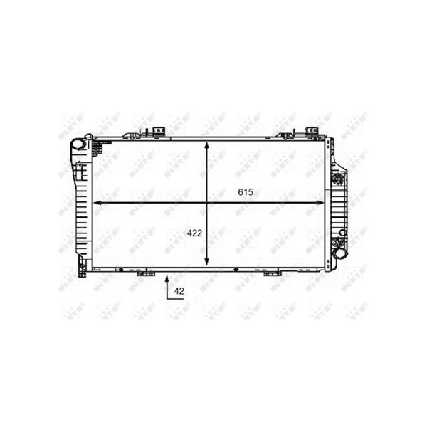 Kylare, motorkylning Nrf 58483 NRF