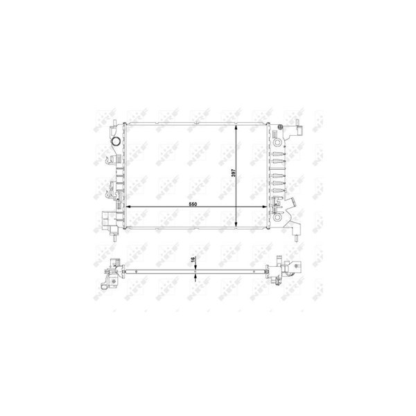 Kylare, motorkylning Nrf 59149 NRF