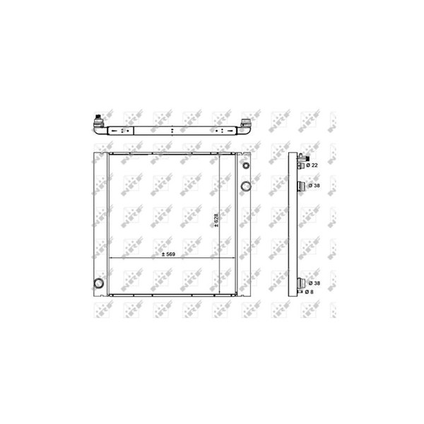 Kylare, motorkylning Nrf 59182 NRF Kylare, motorkylning Nrf 59182 NRF