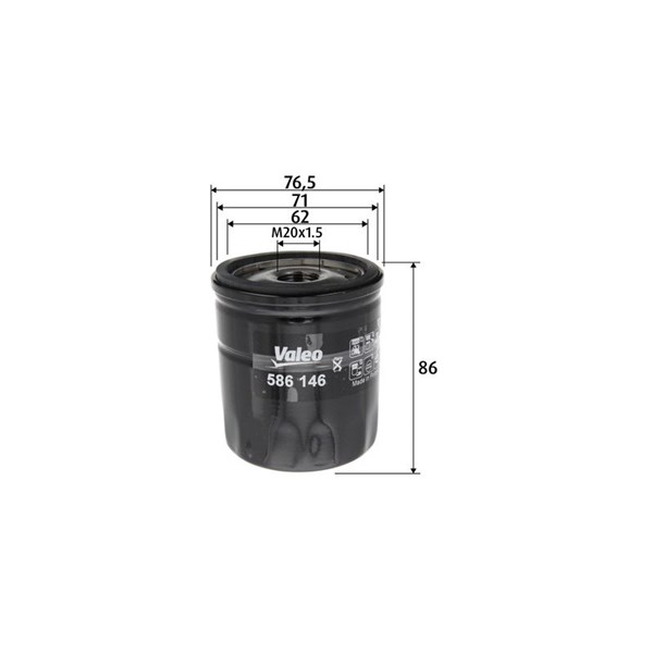 Oljefilter Valeo 586146 VALEO