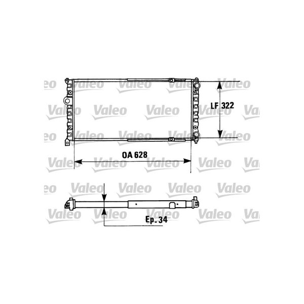 Kylare, motorkylning Valeo 730945 VALEO