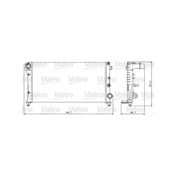 Kylare, motorkylning Valeo 734924 VALEO
