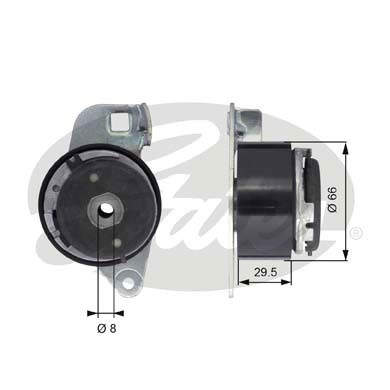 Spännrulle, kamrem Gates Fleetrunnerâ¢ T43045 Gates
