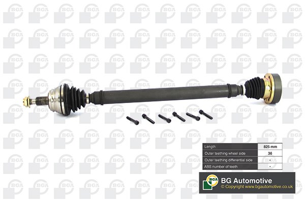 Drivaxel, framaxel höger Bga DS9618R BGA