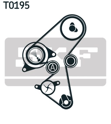 Kamremskit med vattenpump Skf VKMC 03141 SKF
