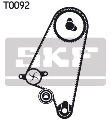 Kamremskit med vattenpump Skf VKMC 90202 SKF