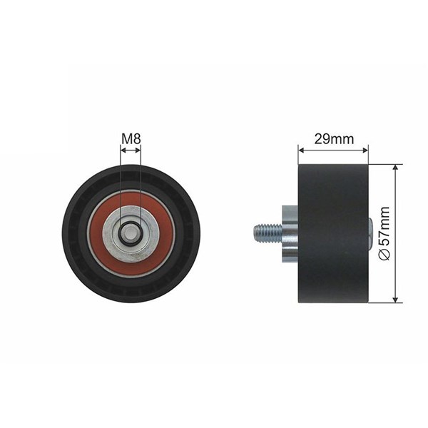 Styrrulle, kamrem Nty RNK-AR-010 NTY Styrrulle, kamrem Nty RNK-AR-010 NTY