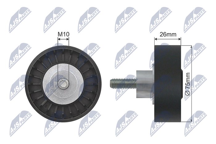 Styrrulle, drivrem/kilrem Nty RNK-AU-034 NTY