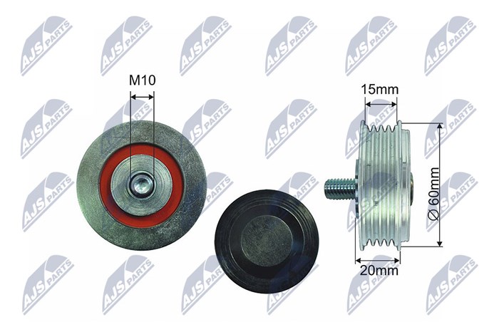 Styrrulle, drivrem/kilrem Nty RNK-AU-036 NTY
