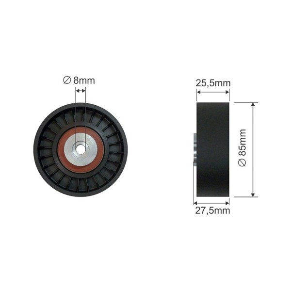 Styrrulle, drivrem/kilrem Nty RNK-AU-038 NTY Styrrulle, drivrem/kilrem Nty RNK-AU-038 NTY