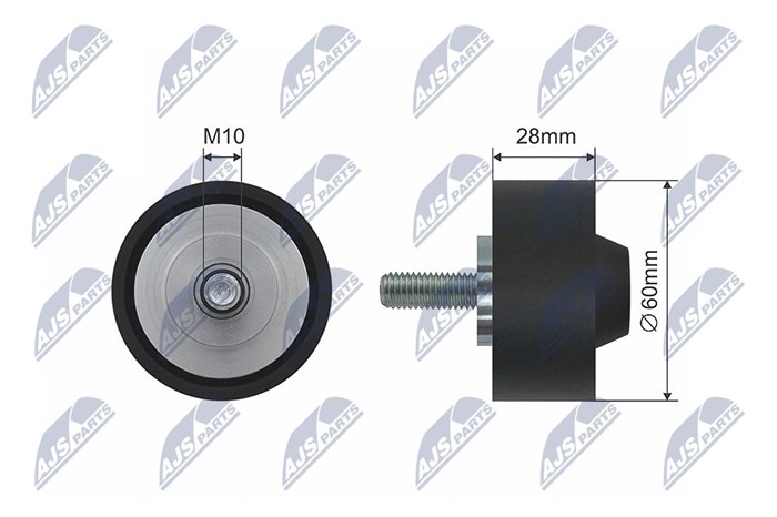 Styrrulle, drivrem/kilrem Nty RNK-AU-039 NTY