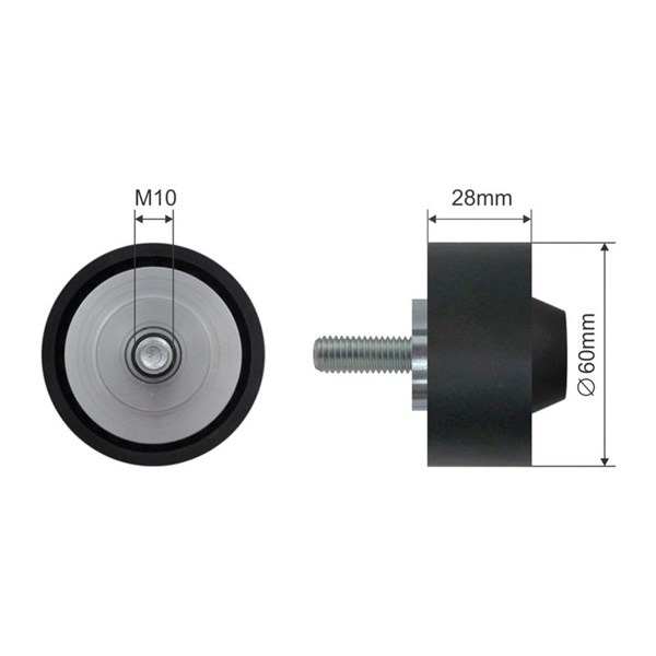 Styrrulle, drivrem/kilrem Nty RNK-AU-039 NTY Styrrulle, drivrem/kilrem Nty RNK-AU-039 NTY