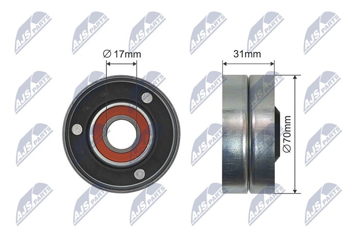 Styrrulle, drivrem/kilrem Nty RNK-AU-040 NTY