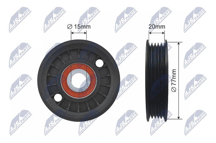 Styrrulle, drivrem/kilrem Nty RNK-AU-044 NTY