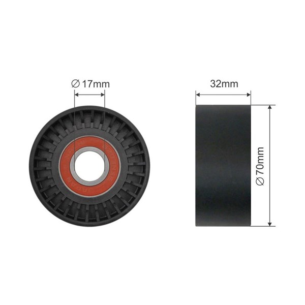Styrrulle, drivrem/kilrem Nty RNK-BM-020 NTY Styrrulle, drivrem/kilrem Nty RNK-BM-020 NTY