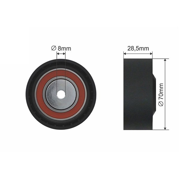 Spännrulle, Drivrem Nty RNK-BM-023 NTY Spännrulle, Drivrem Nty RNK-BM-023 NTY