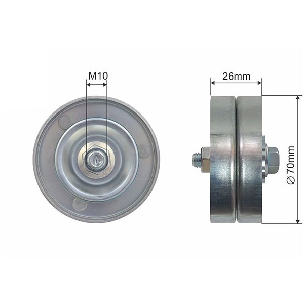 Spännrulle, kilrem/drivrem Nty RNK-BM-037 NTY