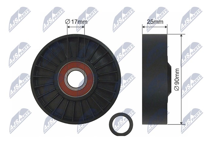 Spännrulle, kilrem/drivrem Nty RNK-CH-029 NTY Spännrulle, kilrem/drivrem Nty RNK-CH-029 NTY