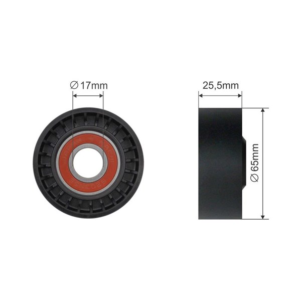 Spännrulle, kilrem/drivrem Nty RNK-CH-031 NTY Spännrulle, kilrem/drivrem Nty RNK-CH-031 NTY