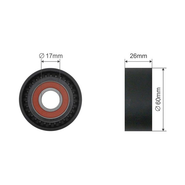 Spännrulle, kilrem/drivrem Nty RNK-CT-039 NTY
