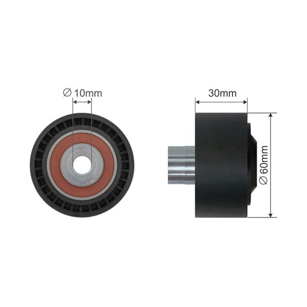 Spännrulle, kilrem/drivrem Nty RNK-CT-040 NTY