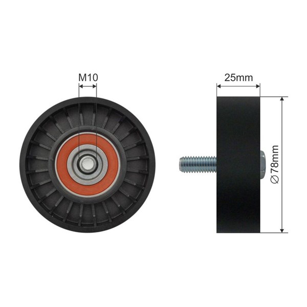 Spännrulle, kilrem/drivrem Nty RNK-CT-041 NTY