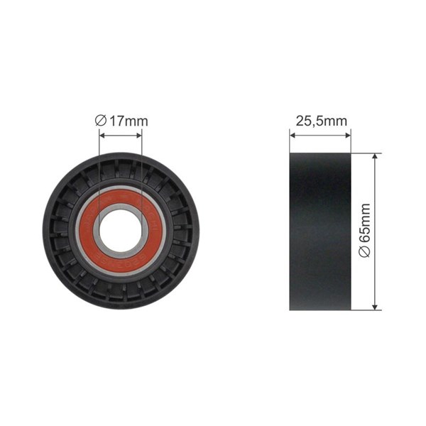 Spännrulle, kilrem/drivrem Nty RNK-CT-044 NTY