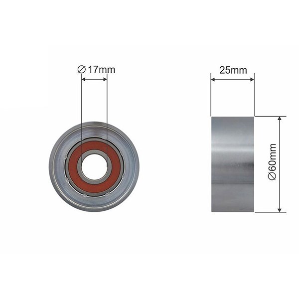 Spännrulle, kilrem/drivrem Nty RNK-CT-045 NTY