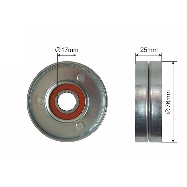 Spännrulle, kilrem/drivrem Nty RNK-DW-011 NTY