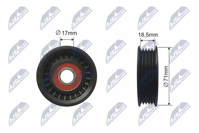 Spännrulle, kilrem/drivrem Nty RNK-FR-036 NTY Spännrulle, kilrem/drivrem Nty RNK-FR-036 NTY