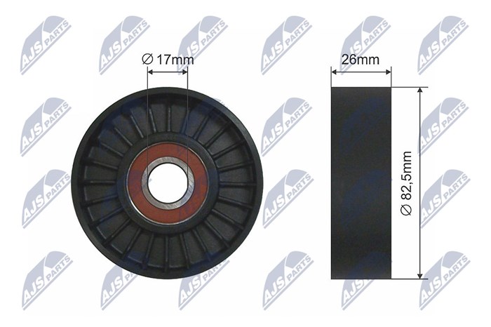 Styrrulle, drivrem/kilrem Nty RNK-FR-042 NTY Styrrulle, drivrem/kilrem Nty RNK-FR-042 NTY