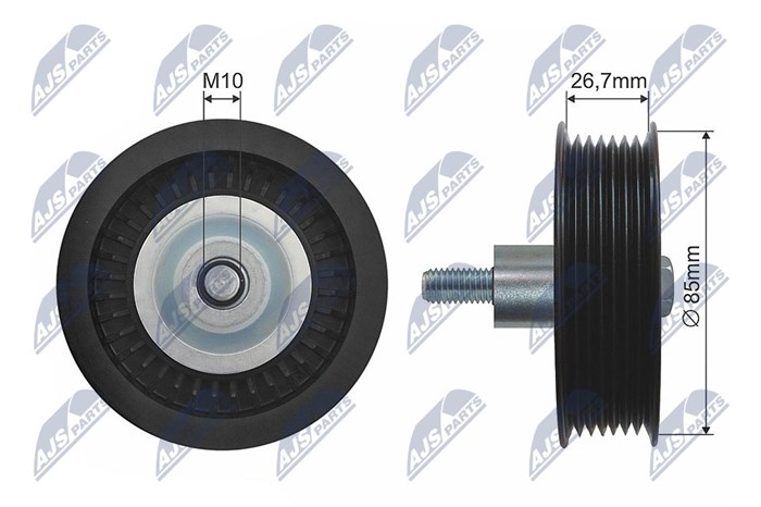 Styrrulle, drivrem/kilrem Nty RNK-FR-045 NTY