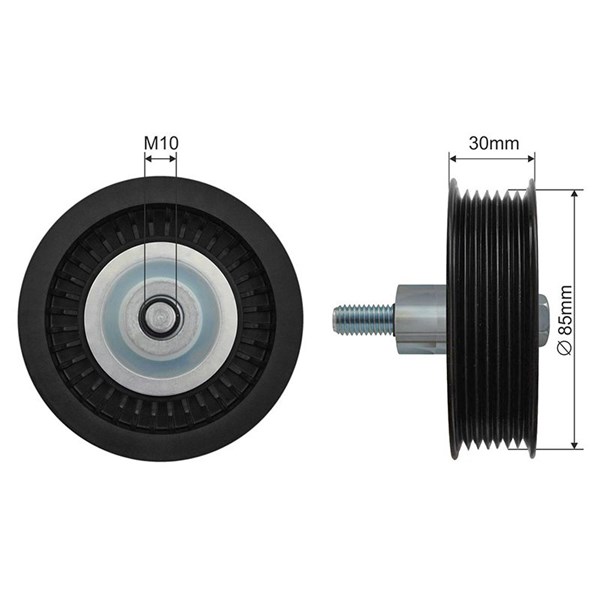 Styrrulle, drivrem/kilrem Nty RNK-FR-045 NTY Styrrulle, drivrem/kilrem Nty RNK-FR-045 NTY