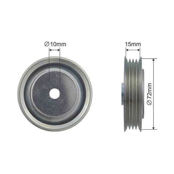Spännrulle, kilrem/drivrem Nty RNK-HD-018 NTY