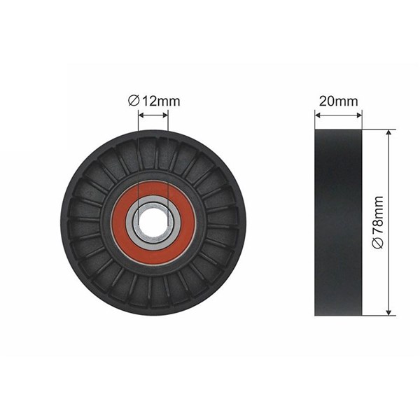 Spännrulle, kilrem/drivrem Nty RNK-HY-513 NTY Spännrulle, kilrem/drivrem Nty RNK-HY-513 NTY
