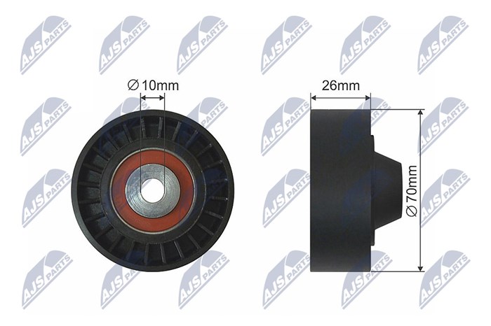 Styrrulle, drivrem Nty RNK-HY-514 NTY Styrrulle, drivrem Nty RNK-HY-514 NTY
