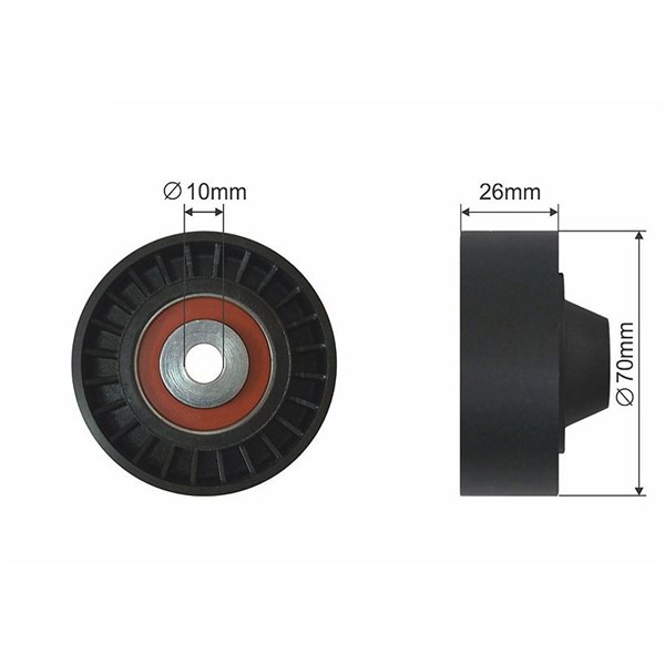 Styrrulle, drivrem Nty RNK-HY-514 NTY Styrrulle, drivrem Nty RNK-HY-514 NTY
