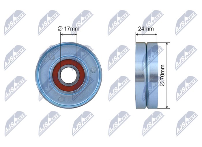 Spännrulle, kilrem/drivrem Nty RNK-LR-011 NTY Spännrulle, kilrem/drivrem Nty RNK-LR-011 NTY