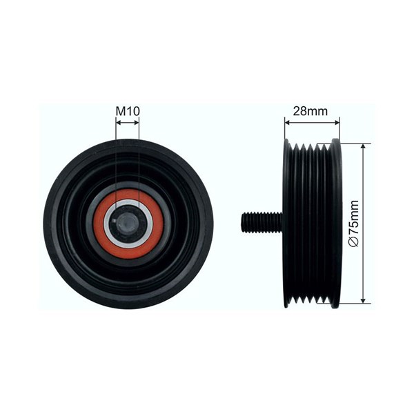 Styrrulle, drivrem/kilrem Nty RNK-LR-012 NTY