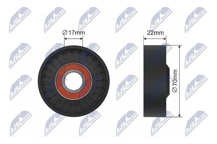 Spännrulle, kilrem/drivrem Nty RNK-LR-013 NTY Spännrulle, kilrem/drivrem Nty RNK-LR-013 NTY