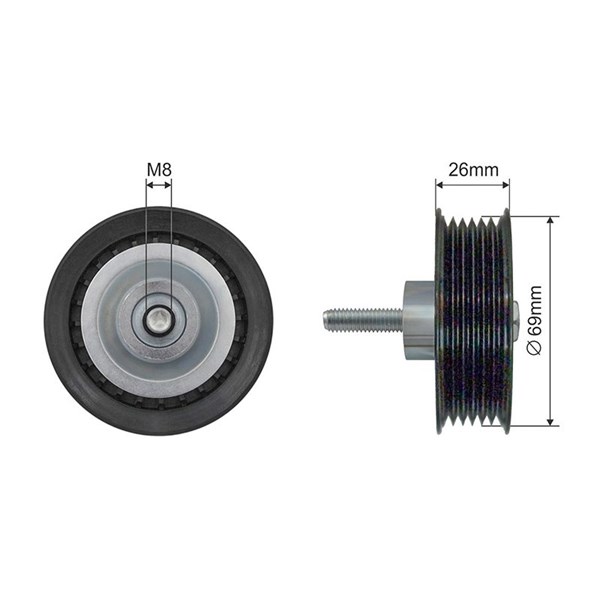 Spännrulle, Drivrem Nty RNK-LR-019 NTY
