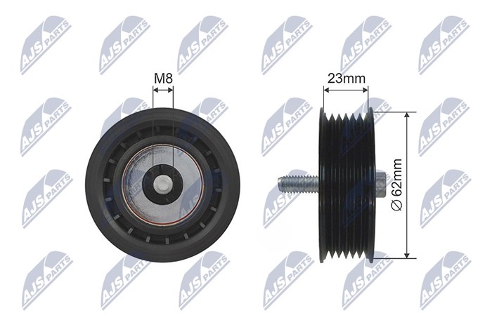 Styrrulle, drivrem/kilrem Nty RNK-ME-024 NTY