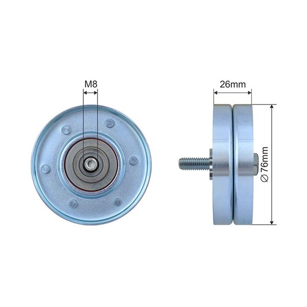 Styrrulle, drivrem Nty RNK-VV-013 NTY