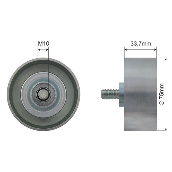 Spännrulle, kilrem/drivrem Nty RRK-NS-008 NTY