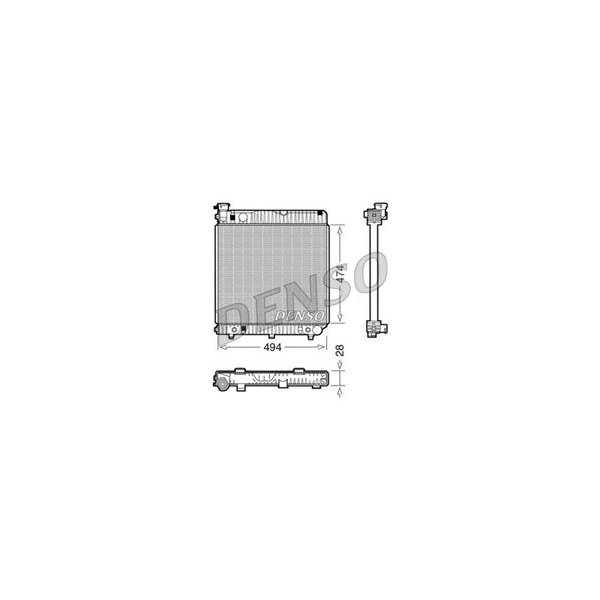 Kylare, motorkylning Denso DRM17002 DENSO