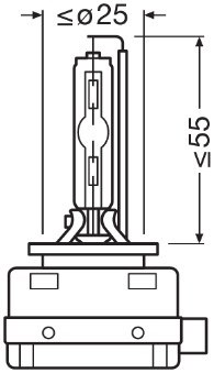 Xenonlampa OSRAM XENARC NIGHT BREAKER LASER D1S PK32d-2 Osram 661 OSRAM