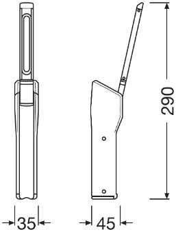 Handlampa, Universal 3,7V Osram Led inspection lights LEDIL403 OSRAM Handlampa, Universal 3,7V Osram Led inspection lights LEDIL403 OSRAM