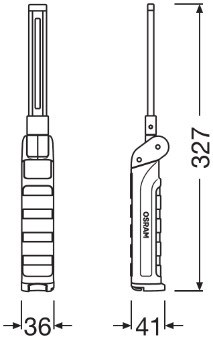 Handlampa, Universal 3,7V Osram Led inspection lights LEDIL406 OSRAM