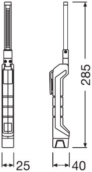 Handlampa, Universal 3,7V Osram Led inspection lights LEDIL411 OSRAM