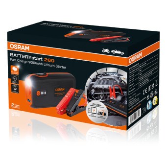 Batteri-starthjälp, Universal Osram OBSL260 OSRAM Batteri-starthjälp, Universal Osram OBSL260 OSRAM